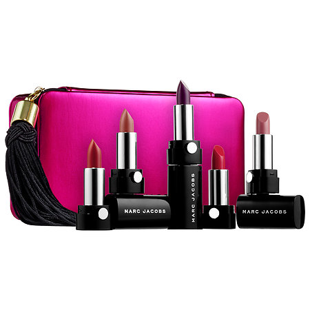 $49+送too faced迷你腮红高光盘! Marc Jacobs 超值口红5件套热卖