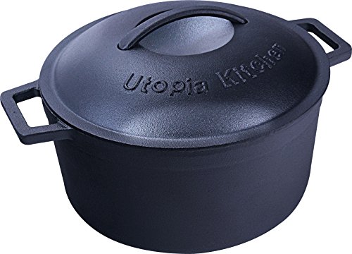 销售第一!史低价!速抢!Utopia 铸铁荷兰锅 5夸脱